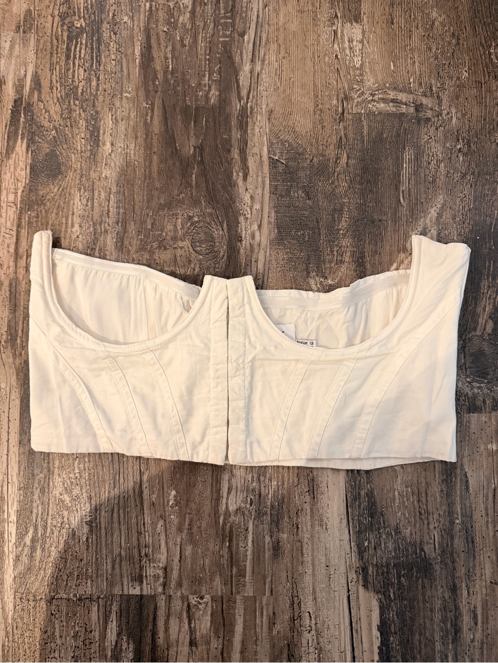 Princess Polly White Bustier Crop Top